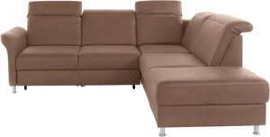 sit&more Ecksofa Darwin L-Form, inklusive Federkern, wahlweise mit Kopfteilverstellung, Bettfunktion