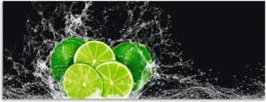 Artland Küchenrückwand Limone mit Spritzwasser, (1-tlg), Alu Spritzschutz mit Klebeband, einfache Montage
