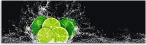 Artland Küchenrückwand Limone mit Spritzwasser, (1-tlg), Alu Spritzschutz mit Klebeband, einfache Montage