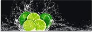 Artland Küchenrückwand Limone mit Spritzwasser, (1-tlg), Alu Spritzschutz mit Klebeband, einfache Montage