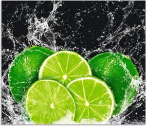 Artland Küchenrückwand Limone mit Spritzwasser, (1-tlg), Alu Spritzschutz mit Klebeband, einfache Montage