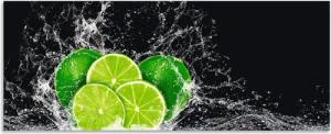 Artland Küchenrückwand Limone mit Spritzwasser, (1-tlg), Alu Spritzschutz mit Klebeband, einfache Montage