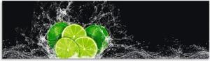 Artland Küchenrückwand Limone mit Spritzwasser, (1-tlg), Alu Spritzschutz mit Klebeband, einfache Montage