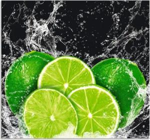 Artland Küchenrückwand Limone mit Spritzwasser, (1-tlg), Alu Spritzschutz mit Klebeband, einfache Montage