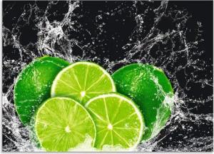Artland Küchenrückwand Limone mit Spritzwasser, (1-tlg), Alu Spritzschutz mit Klebeband, einfache Montage