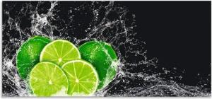 Artland Küchenrückwand Limone mit Spritzwasser, (1-tlg), Alu Spritzschutz mit Klebeband, einfache Montage