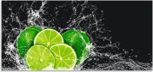 Artland Küchenrückwand Limone mit Spritzwasser, (1-tlg), Alu Spritzschutz mit Klebeband, einfache Montage