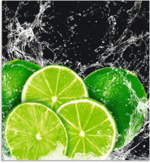 Artland Küchenrückwand Limone mit Spritzwasser, (1-tlg), Alu Spritzschutz mit Klebeband, einfache Montage
