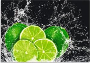 Artland Küchenrückwand Limone mit Spritzwasser, (1-tlg), Alu Spritzschutz mit Klebeband, einfache Montage