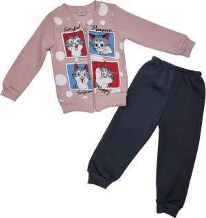 Girls Fashion Sweatanzug Sweatanzug Freizeitanzug Jogginganzug Mädchen ks5209