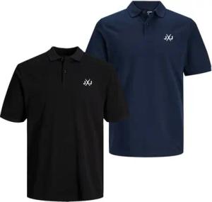 Jack & Jones Poloshirt RISE INFINITY POLO MULTIPACK Poloshirt Polohemd Kurzarm Basic Unifarben Mehrstückpackung