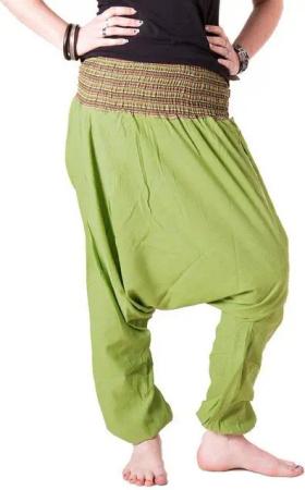 Vishes Haremshose Luftige Sommerhose Haremshose Pluderhose Baggahose, Yogahose
