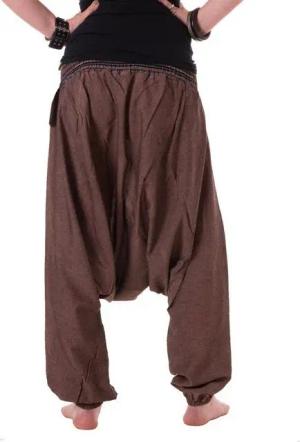 Vishes Haremshose Luftige Sommerhose Haremshose Pluderhose Baggahose, Yogahose