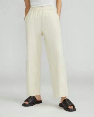 Everlane Schlupfhose Easy Pant Hose für Damen Damenhose Baumwolle Größe S Farbe Creme für Funktionalität und Stil
