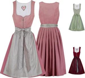 Spieth & Wensky Dirndl Daria Dirndl Dirndl Daria Midi-Dirndl Kleid 2-teiliges Trachtenkleid