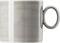 Thomas Porzellan Becher Thomas Loft Moon Grey Becher mit Henkel Zylindrisch 0,33 l, Porzellan