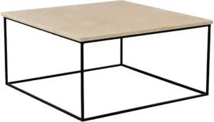 MAGNA Atelier Couchtisch Aarhus Coffee Table mit ECHTEM MARMOR, Wohnzimmer Tisch eckig, Metallgestell, 80x80x40cm