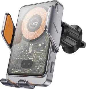 HOCO Autotelefonhalter für die Lüftung mit drahtloser Aufladung 15W grau Handy-Halterung, (1-tlg)
