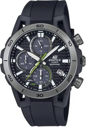 CASIO EDIFICE Chronograph EFS-S640PB-1AVUEF, Armbanduhr, Solar, Herrenuhr, analog, Tag, Stoppfunktion, Resinarmband
