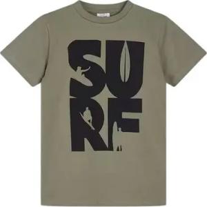 Hust & Claire T-Shirt Alwin (1-tlg) Kinder T-Shirt “Alwin” in Khaki – Cooles Jungen-Shirt mit Surf-Print