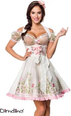 Dirndline Dirndl Dirndline Mini-Brokat-Dirndl inkl Spitzenbluse - (2XL,3XL,L,M)