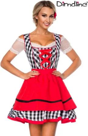 Dirndline Dirndl Dirndline - Traditionelles Minidirndl - (3XL,L)