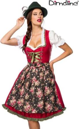 Dirndline Dirndl Dirndline - Verträumtes Dirndl mit Denim - (L,M,S,XL,2XL)