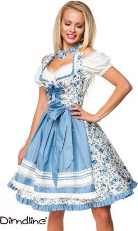 Dirndline Dirndl Dirndline - Romatisches Blümchen-Dirndl - (2XL,3XL,L,M,S,XL)