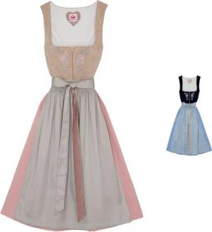 Spieth & Wensky Dirndl Dolly Dirndl Dirndl Dolly Lange-Dirndl Kleid 2-teiliges Trachtenkleid