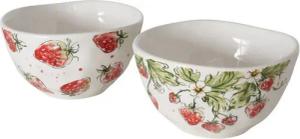 BOLTZE Müslischale 2er-Set Müslischalen Strawberry