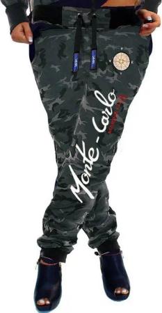 RMK Jogginghose Damen Trainingshose Fitnesshose Sporthose Camouflage Uni Monte Carlo elastischer Bund