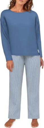 TOM TAILOR Pyjama Positivism (2 tlg) mit entspanntem Fit für jede Nacht