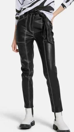 MADELEINE Stoffhose Kunstlederhose