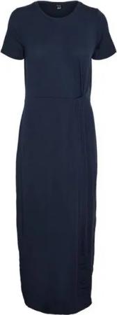 Vero Moda Maxikleid AVA LULU (1-tlg) Drapiert/gerafft