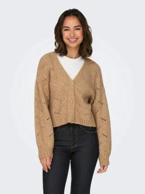 ONLY Strickjacke ONLAYA (1-tlg) Lochmuster