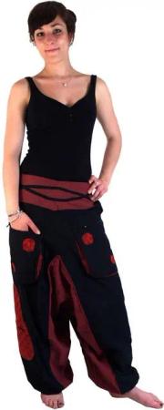 Guru-Shop Relaxhose Haremshose Pluderhose Pumphose Aladinhose.. Ethno Style, alternative Bekleidung