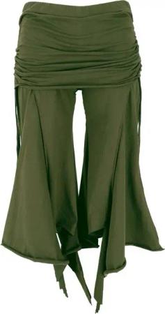 Guru-Shop Relaxhose Palazzohose, Hippie Schlaghose mit.. alternative Bekleidung