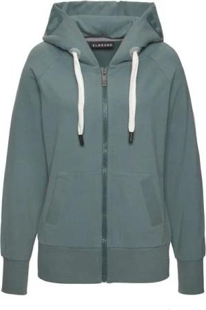 Elbsand Kapuzensweatjacke Kelda mit Logo-Stickerei an der Kapuze, Basic