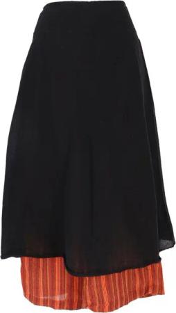 Guru-Shop Relaxhose Ethno Hosenrock, Boho Maxirock, Sommerrock -.. alternative Bekleidung