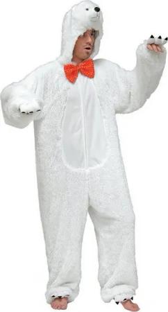 Wilbers Kostüm Eisbärkostüm Unisex für Erwachsene Karneval Fasching Arktis Outfit
