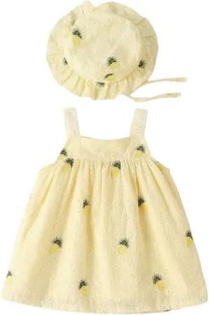 AUKUU Jerseykleid Kleines Mädchen Sommer bequeme Kleidung süße Kleider
