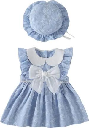 AUKUU Jerseykleid kleines Mädchenkleid Sommerrock Kleid kurzer Rock