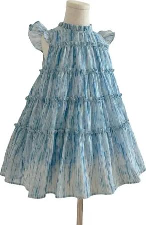 AUKUU Jerseykleid Kleines Mädchenkleid, Sommermode, Rock, Freizeitkleid