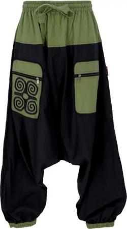 Guru-Shop Relaxhose Haremshose, Pluderhose, Pumphose, Aladinhose -.. Ethno Style, alternative Bekleidung, Hippie
