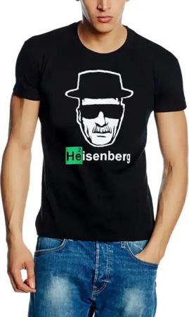 coole-fun-t-shirts Print-Shirt T-Shirt Heisenberg Head Logo T-Shirt, Schwarz S - 5XL