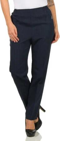 Aurela Damenmode Schlupfhose Stoffhose Damen Anzug- oder Business Hose Kurzgröße Größe 36 bis 54