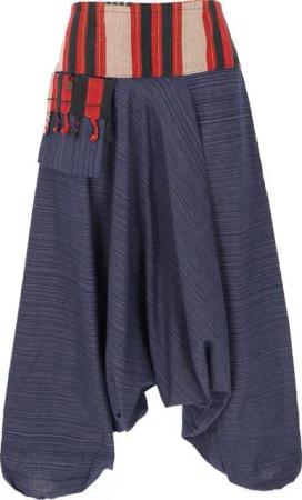 Guru-Shop Relaxhose Haremshose, Thai Pluderhose, Goahose mit.. Ethno Style, alternative Bekleidung