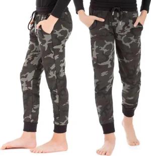 LOREZA Jogginghose Jungen & Mädchen Freizeithose Trainingshose Sporthose - Camouflage - (1-tlg)