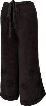Guru-Shop Relaxhose Palazzohose, langer Boho Hosenrock, Wickelhose,.. alternative Bekleidung