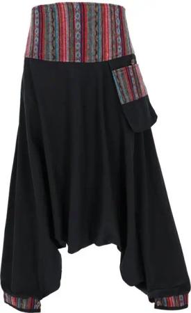 Guru-Shop Relaxhose Haremshose, Pluderhose, Boho Pumphose,.. Ethno Style, alternative Bekleidung